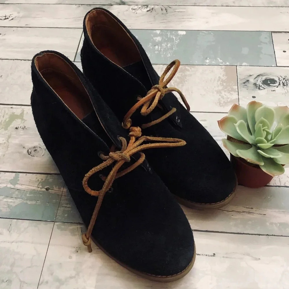 Sperry Stella Round Toe Wedge Ankle Boots - Picture 2 of 6